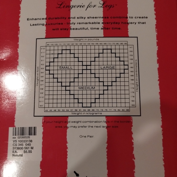 VINTAGE Victoria Secret sheer tights - Picture 2 of 3